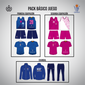 PACK BÁSICO JUEGO NOU BASQUET FEMENI 2024
