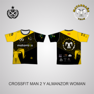 CAMISETA MCORTA BASICA (CROSSFIT MAN 2 Y ALMANZOR WOMAN) MATARRAÑA TEAM