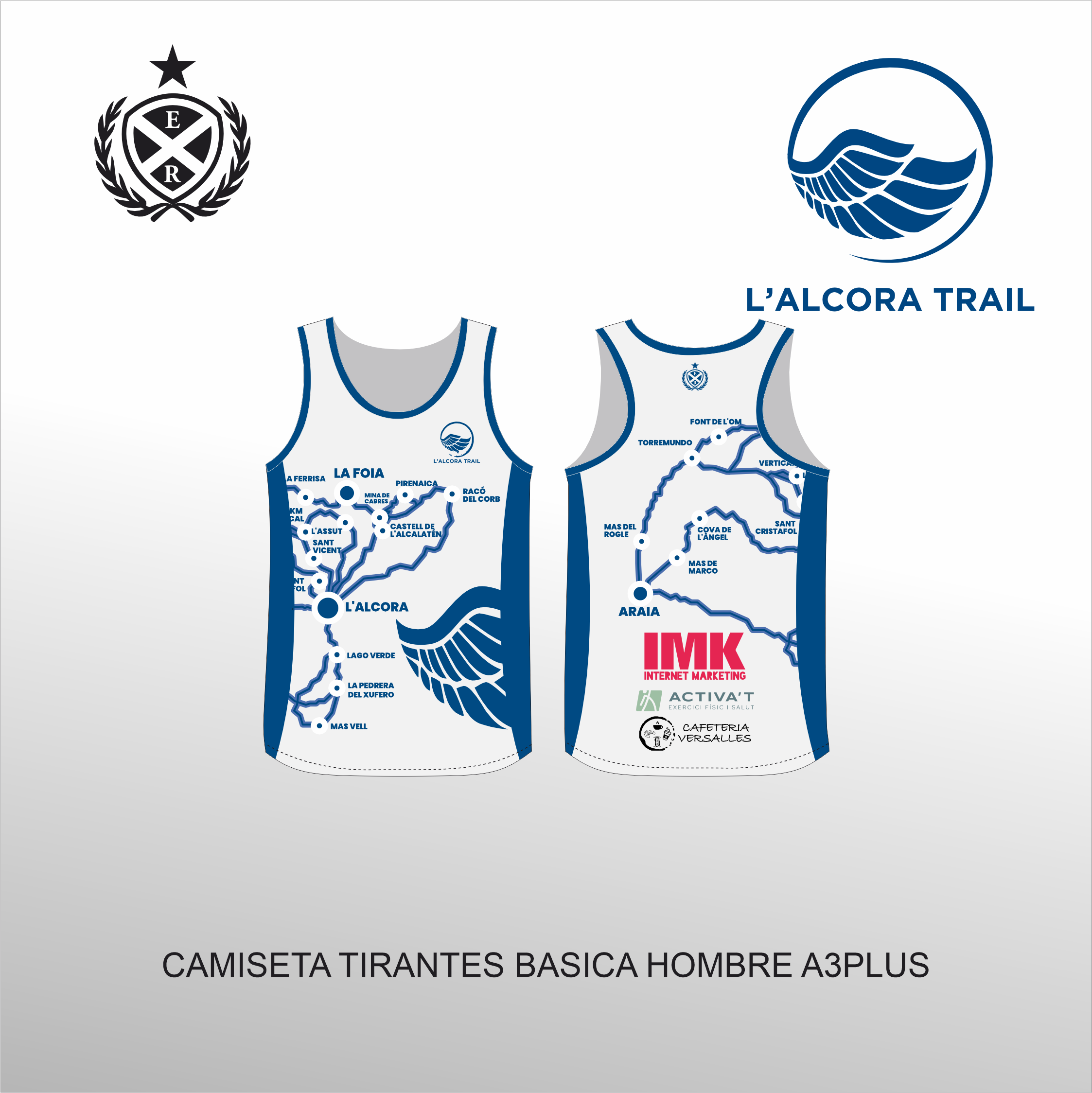 WEB ALCORA TRAIL - CAMISETA TIRANTES BASICA HOMBRE A3PLUS