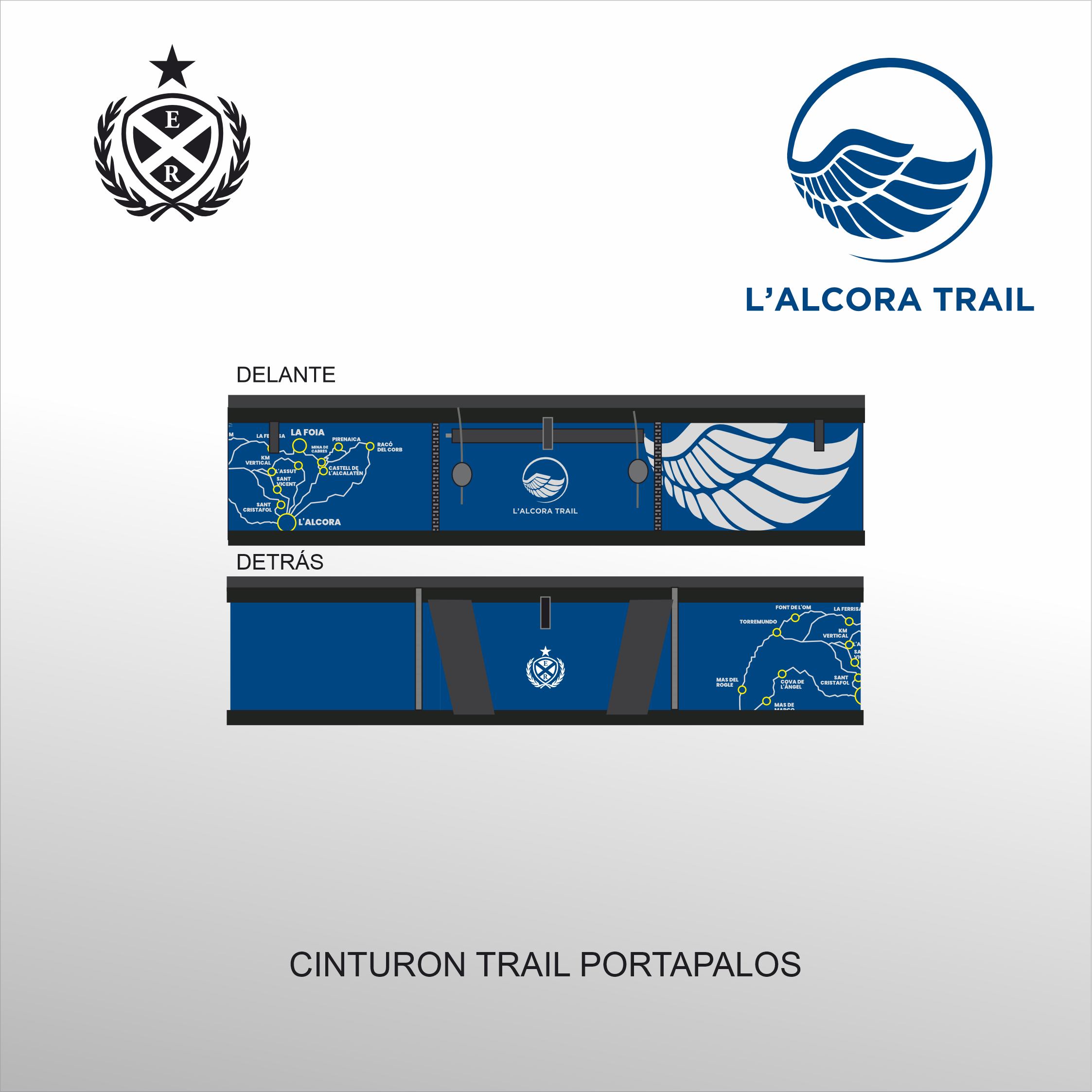 WEB ALCORA TRAIL - CINTURON TRAIL PORTAPALOS AZUL