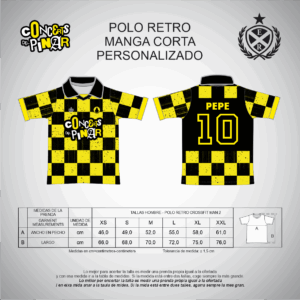 POLO RETRO MANGA CORTA CUADROS- CONCERTS DEL PINAR