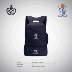 MOCHILA CON ZAPATILLERO - NOU BASQUET FEMENI