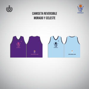 CAMISETA REVERSIBLE - MORADA Y CELESTE - NOU BASQUET FEMENI 2026-27